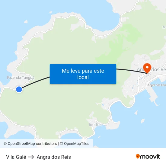 Vila Galé to Angra dos Reis map