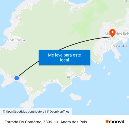 Estrada Do Contôrno, 5899 to Angra dos Reis map