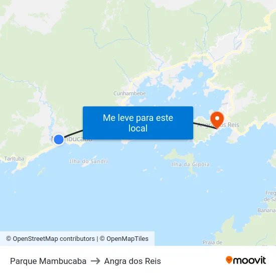 Parque Mambucaba to Angra dos Reis map