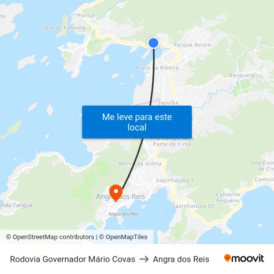 Rodovia Governador Mário Covas to Angra dos Reis map
