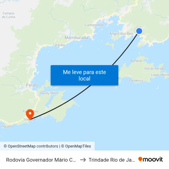 Rodovia Governador Mário Covas, 6451-6885 to Trindade Rio de Janeiro Brazil map