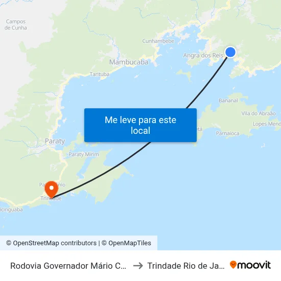 Rodovia Governador Mário Covas, 3525-3815 to Trindade Rio de Janeiro Brazil map