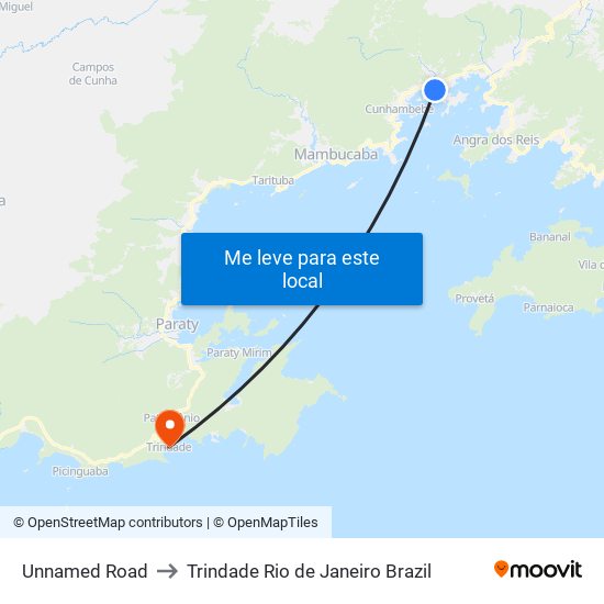 Unnamed Road to Trindade Rio de Janeiro Brazil map