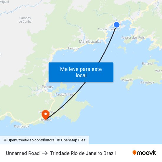 Unnamed Road to Trindade Rio de Janeiro Brazil map