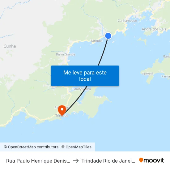 Rua Paulo Henrique Denisoto, 2-58 to Trindade Rio de Janeiro Brazil map