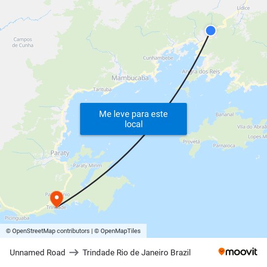 Unnamed Road to Trindade Rio de Janeiro Brazil map