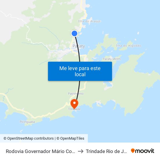 Rodovia Governador Mário Covas, 47293-48975 to Trindade Rio de Janeiro Brazil map