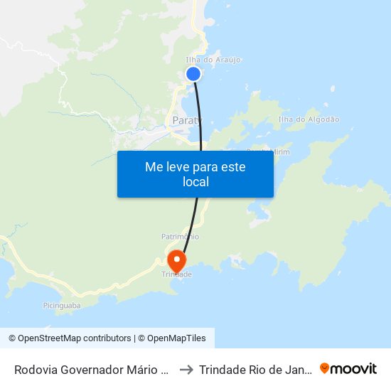 Rodovia Governador Mário Covas, 26219 to Trindade Rio de Janeiro Brazil map