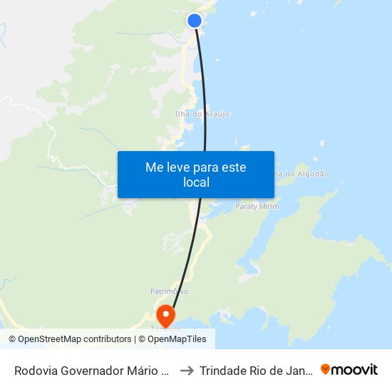 Rodovia Governador Mário Covas, 26209 to Trindade Rio de Janeiro Brazil map