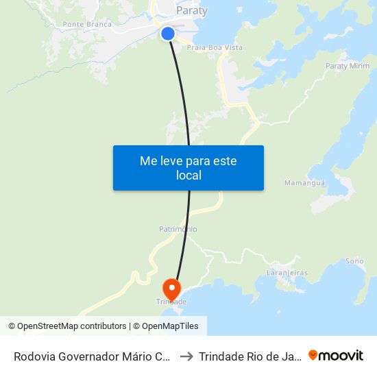 Rodovia Governador Mário Covas, 3980-4198 to Trindade Rio de Janeiro Brazil map