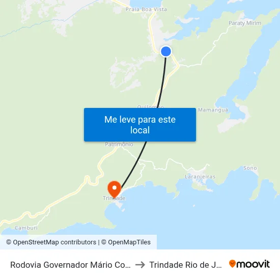 Rodovia Governador Mário Covas, 18387-19339 to Trindade Rio de Janeiro Brazil map