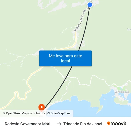 Rodovia Governador Mário Covas, 2 to Trindade Rio de Janeiro Brazil map