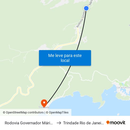 Rodovia Governador Mário Covas, 3 to Trindade Rio de Janeiro Brazil map