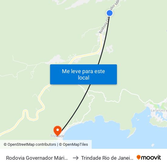 Rodovia Governador Mário Covas, 4 to Trindade Rio de Janeiro Brazil map