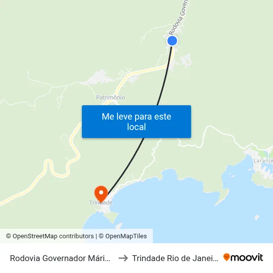 Rodovia Governador Mário Covas, 3 to Trindade Rio de Janeiro Brazil map