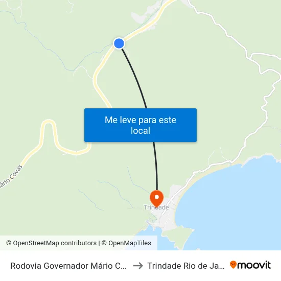 Rodovia Governador Mário Covas, 7073-7777 to Trindade Rio de Janeiro Brazil map