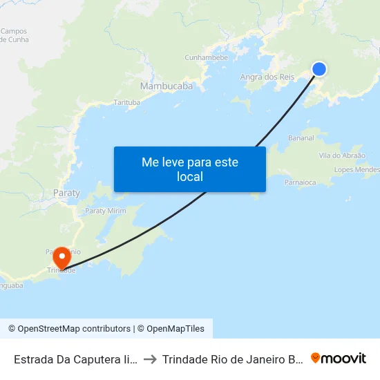 Estrada Da Caputera Ii, 75 to Trindade Rio de Janeiro Brazil map