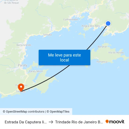 Estrada Da Caputera Ii, 75 to Trindade Rio de Janeiro Brazil map