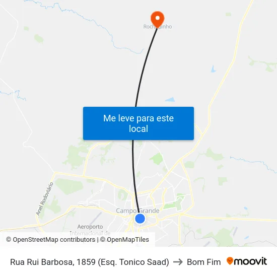 Rua Rui Barbosa, 1859 (Esq. Tonico Saad) to Bom Fim map
