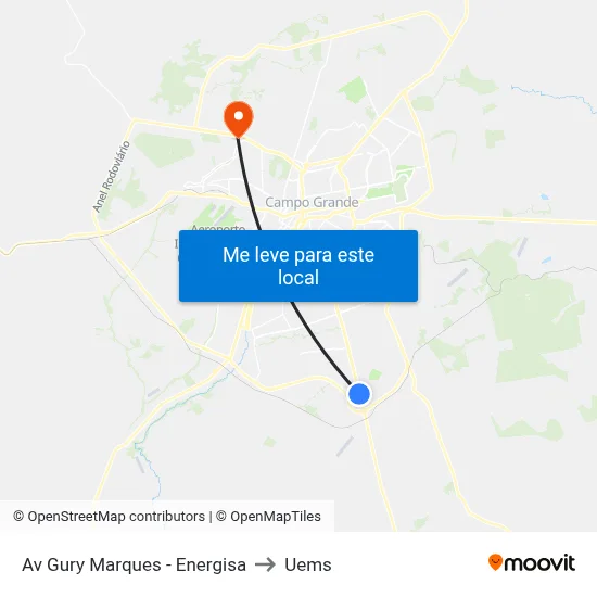 Av Gury Marques - Energisa to Uems map