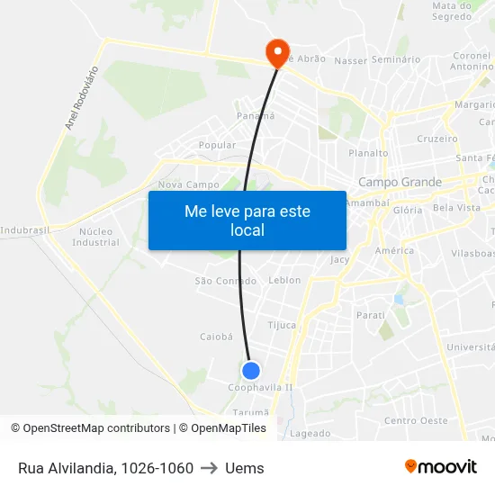 Rua Alvilandia, 1026-1060 to Uems map