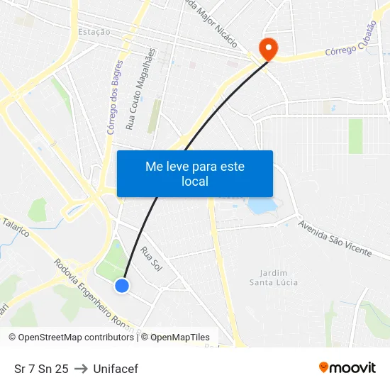 Sr 7 Sn 25 to Unifacef map