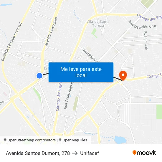 Avenida Santos Dumont, 278 to Unifacef map
