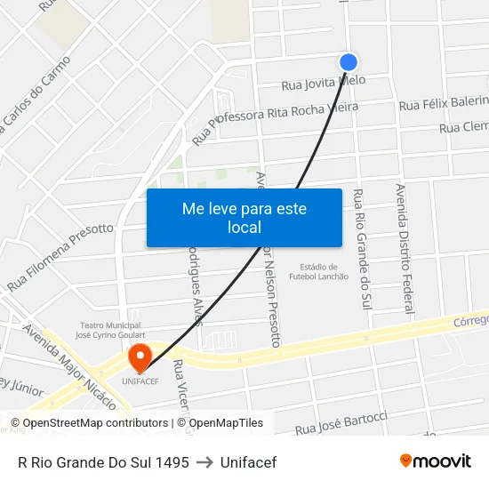 R Rio Grande Do Sul 1495 to Unifacef map