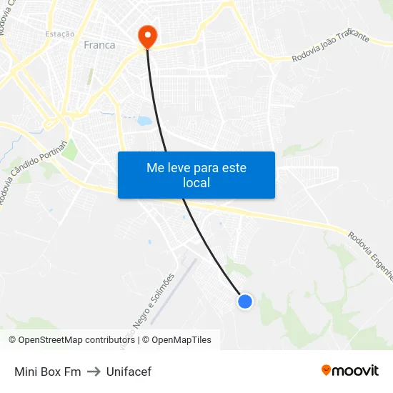 Mini Box Fm to Unifacef map