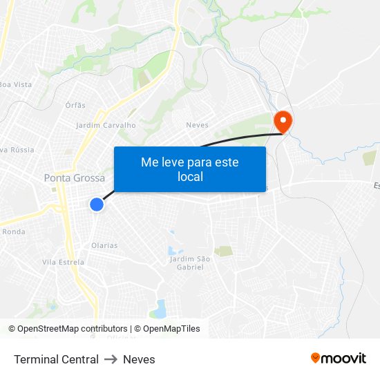 Terminal Central to Neves map