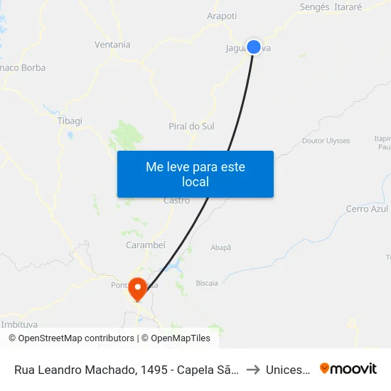 Rua Leandro Machado, 1495 - Capela São José Operário to Unicesumar map