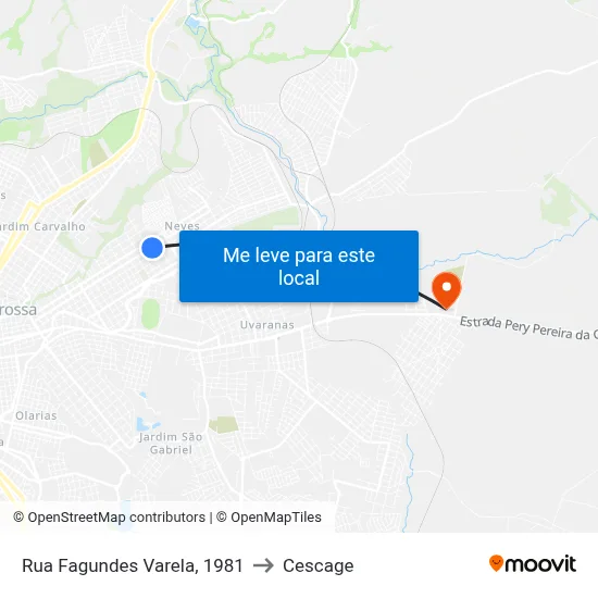 Rua Fagundes Varela, 1981 to Cescage map