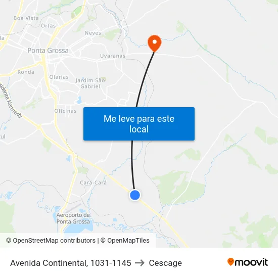 Avenida Continental, 1031-1145 to Cescage map