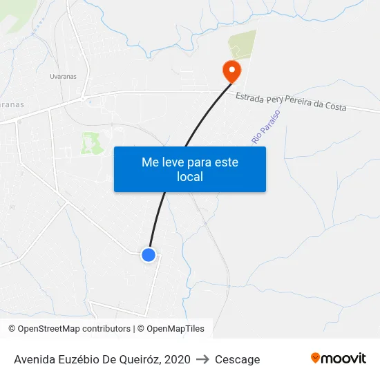 Avenida Euzébio De Queiróz, 2020 to Cescage map