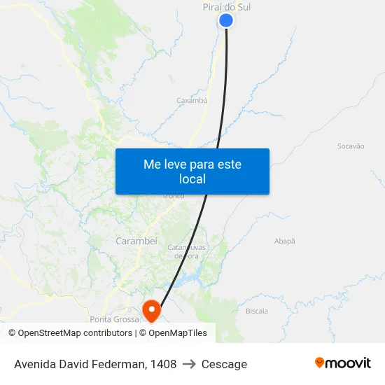 Avenida David Federman, 1408 to Cescage map