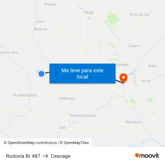 Rodovia Br 487 to Cescage map