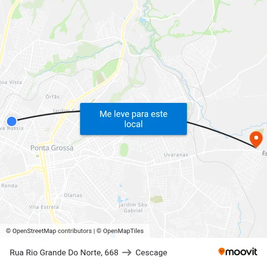 Rua Rio Grande Do Norte, 668 to Cescage map