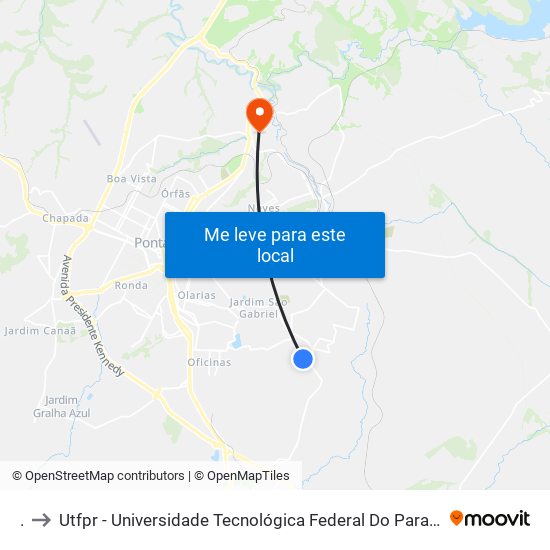 . to Utfpr - Universidade Tecnológica Federal Do Paraná map