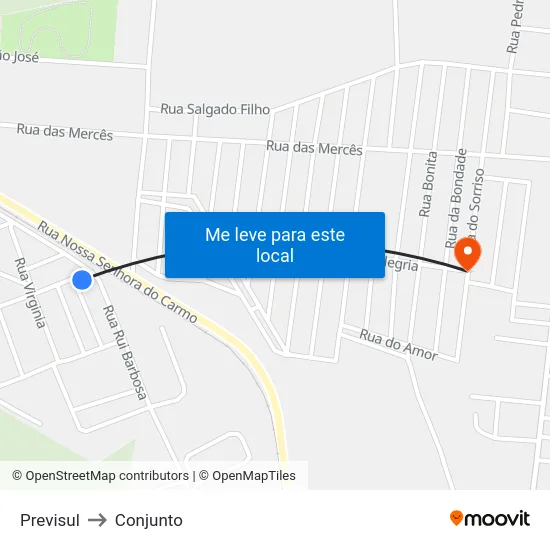 Previsul to Conjunto map