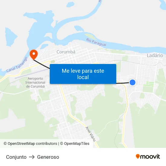 Conjunto to Generoso map