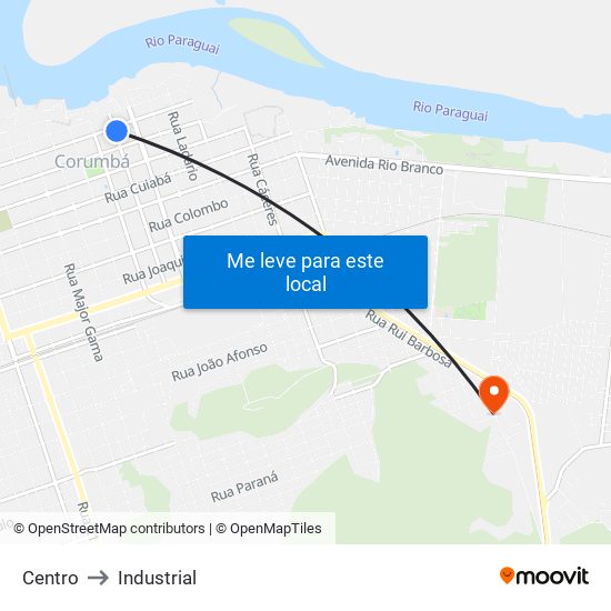 Centro to Industrial map