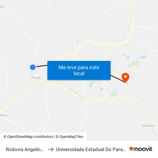 Rodovia Angelino Massambani to Universidade Estadual Do Paraná - Campus Apucarana map