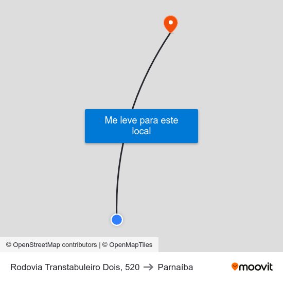 Rodovia Transtabuleiro Dois, 520 to Parnaíba map