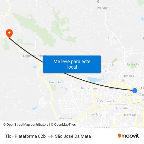 Tic - Plataforma 02b to São José Da Mata map