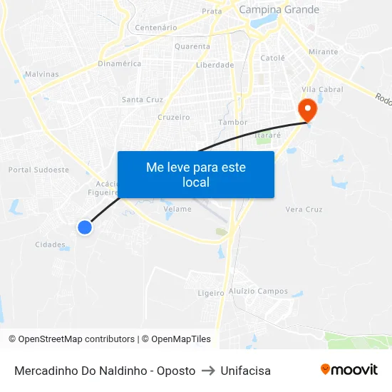Mercadinho Do Naldinho - Oposto to Unifacisa map