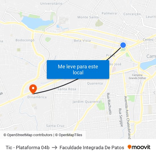 Tic - Plataforma 04b to Faculdade Integrada De Patos map