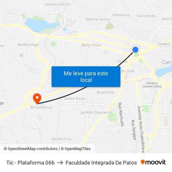 Tic - Plataforma 06b to Faculdade Integrada De Patos map