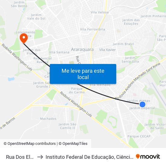 Rua Dos Eletricitários to Instituto Federal De Educação, Ciência E Tecnologia De São Paulo map