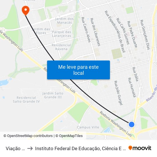 Viação Paraty to Instituto Federal De Educação, Ciência E Tecnologia De São Paulo map