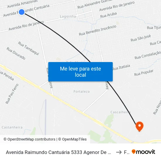Avenida Raimundo Cantuária 5333 Agenor De Carvalho Porto Velho - Ro 78910-790 Brasil to Faro map